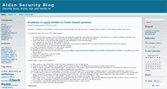 Desktop Screenshot of aldansec.wordpress.com