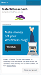 Mobile Screenshot of fasterfatlosscoach.wordpress.com