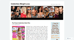 Desktop Screenshot of celebritiesweightloss.wordpress.com