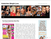 Tablet Screenshot of celebritiesweightloss.wordpress.com