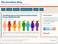 Tablet Screenshot of lovestats.wordpress.com