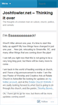 Mobile Screenshot of joshfowler.wordpress.com