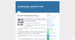 Desktop Screenshot of biznetworking.wordpress.com