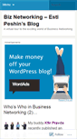 Mobile Screenshot of biznetworking.wordpress.com