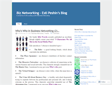 Tablet Screenshot of biznetworking.wordpress.com