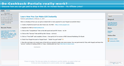 Desktop Screenshot of getcashback.wordpress.com