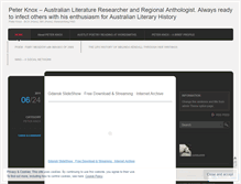 Tablet Screenshot of peterknox.wordpress.com