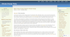 Desktop Screenshot of climatechangetoday.wordpress.com