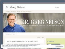 Tablet Screenshot of drgregnelson.wordpress.com