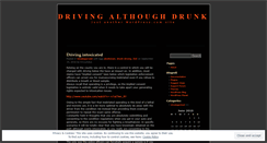 Desktop Screenshot of drunkanddrivin.wordpress.com