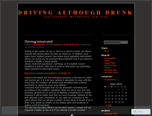 Tablet Screenshot of drunkanddrivin.wordpress.com