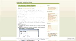 Desktop Screenshot of greenhillprojects.wordpress.com