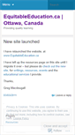 Mobile Screenshot of equitableeducation.wordpress.com