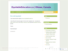 Tablet Screenshot of equitableeducation.wordpress.com