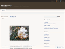 Tablet Screenshot of nun2clever.wordpress.com