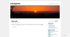Desktop Screenshot of cakesgarden.wordpress.com