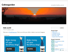 Tablet Screenshot of cakesgarden.wordpress.com
