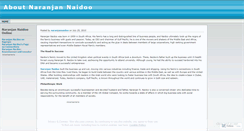 Desktop Screenshot of naranjannaidoo.wordpress.com