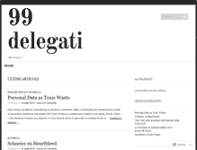 Tablet Screenshot of 99delegati.wordpress.com