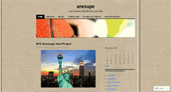 Desktop Screenshot of anesupe.wordpress.com