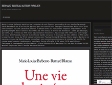 Tablet Screenshot of bernardbluteau.wordpress.com