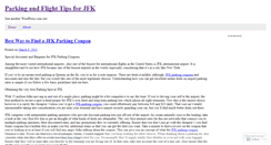 Desktop Screenshot of jfkairportfeesparkingdiscounts.wordpress.com