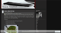 Desktop Screenshot of blacknapkin.wordpress.com