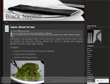 Tablet Screenshot of blacknapkin.wordpress.com