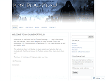 Tablet Screenshot of jonrousseau.wordpress.com