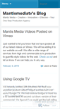Mobile Screenshot of mantismediatv.wordpress.com