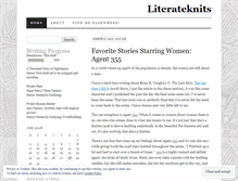 Tablet Screenshot of literateknits.wordpress.com