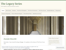 Tablet Screenshot of legacyseriesbooks.wordpress.com