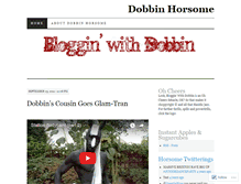 Tablet Screenshot of blogginwithdobbin.wordpress.com