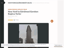 Tablet Screenshot of newyorkgezirehberi.wordpress.com