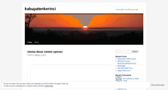 Desktop Screenshot of kabupatenkerinci.wordpress.com
