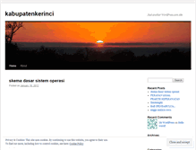 Tablet Screenshot of kabupatenkerinci.wordpress.com