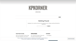 Desktop Screenshot of kpkorner.wordpress.com
