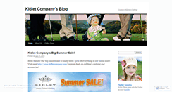 Desktop Screenshot of kidletcompany.wordpress.com