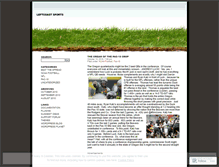 Tablet Screenshot of leftcoastsports.wordpress.com