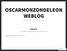 Tablet Screenshot of oscarmonzondeleon.wordpress.com