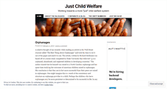 Desktop Screenshot of justchildwelfare.wordpress.com