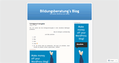 Desktop Screenshot of bildungsberatung.wordpress.com