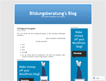 Tablet Screenshot of bildungsberatung.wordpress.com