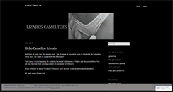 Desktop Screenshot of lizardscameltoe.wordpress.com