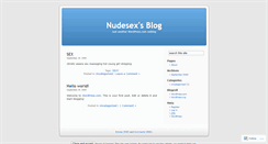 Desktop Screenshot of nudesex.wordpress.com