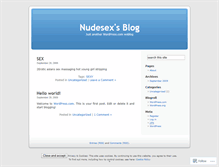 Tablet Screenshot of nudesex.wordpress.com