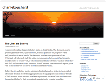 Tablet Screenshot of charliebouchard.wordpress.com