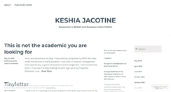 Desktop Screenshot of keshiasjacotine.wordpress.com