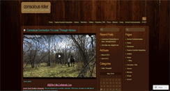 Desktop Screenshot of consciousrider.wordpress.com