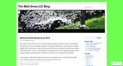 Desktop Screenshot of greensblogs.wordpress.com